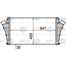 8ML 376 899-151 HELLA Интеркулер