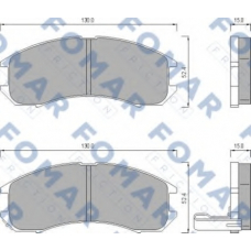 FO 445081 FOMAR ROULUNDS Комплект тормозных колодок, дисковый тормоз