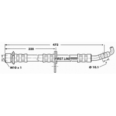 FBH7230 FIRST LINE Тормозной шланг