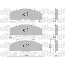 822-683-0 CIFAM Комплект тормозных колодок, дисковый тормоз