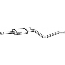 284-555 BOSAL Средний глушитель выхлопных газов