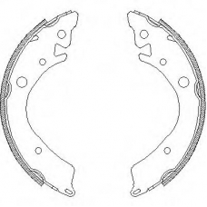 Z4084.00 WOKING Комплект тормозных колодок