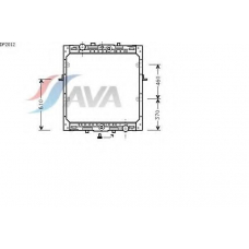 DF2012 AVA Радиатор, охлаждение двигателя