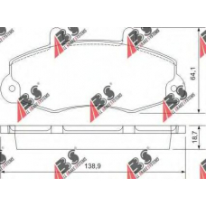 36775 OE ABS Комплект тормозных колодок, дисковый тормоз