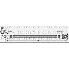 BBH7540 BORG & BECK Тормозной шланг