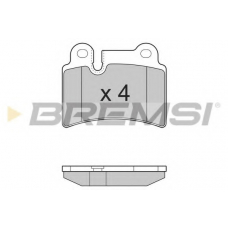 BP3302 BREMSI Комплект тормозных колодок, дисковый тормоз