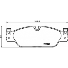 8DB 355 012-251 HELLA Комплект тормозных колодок, дисковый тормоз