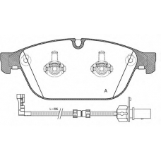 BPA1443.02 OPEN PARTS Комплект тормозных колодок, дисковый тормоз