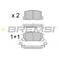 BP2325 BREMSI Комплект тормозных колодок, дисковый тормоз