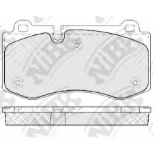 PN0453 NiBK Комплект тормозных колодок, дисковый тормоз