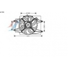 AL7508 AVA Вентилятор, охлаждение двигателя