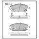 ADB3943<br />Allied Nippon<br />Тормозные колодки