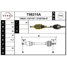 T98215A EAI Приводной вал