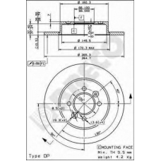 BS 7599 BRECO Тормозной диск