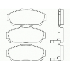 P 28 048 BREMBO Комплект тормозных колодок, дисковый тормоз