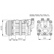 32035 NRF Компрессор, кондиционер
