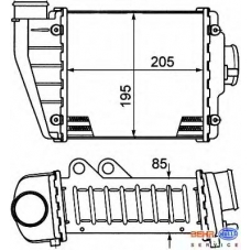 8ML 376 746-321 HELLA Интеркулер