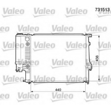 731513 VALEO Радиатор, охлаждение двигателя