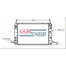 1814101 KUHLER SCHNEIDER Радиатор, охлаждение двигател