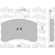 822-085-0 CIFAM Комплект тормозных колодок, дисковый тормоз