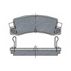 SP 106 PR SCT Комплект тормозных колодок, дисковый тормоз