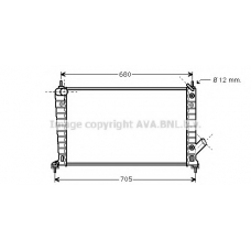 SB2062 AVA Радиатор, охлаждение двигателя