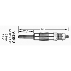 5915 NGK Свеча накаливания