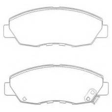 ASN-271 AISIN Комплект тормозных колодок, дисковый тормоз