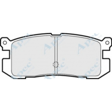 PAD639 APEC Комплект тормозных колодок, дисковый тормоз