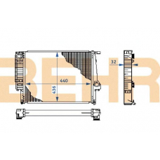 2109054 BEHR Radiator