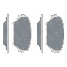 SP 308 PR SCT Комплект тормозных колодок, дисковый тормоз