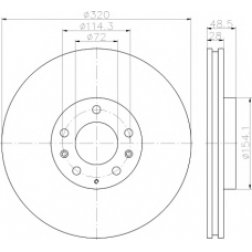 8DD 355 118-201 HELLA PAGID Тормозной диск