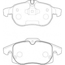 FD7399A NECTO Комплект тормозных колодок, дисковый тормоз