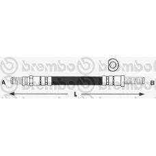 T 24 003 BREMBO Тормозной шланг