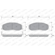 151-1168 WEEN Комплект тормозных колодок, дисковый тормоз