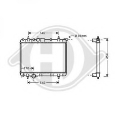 8126175 DIEDERICHS Радиатор, охлаждение двигателя