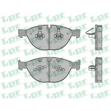 05P1410 LPR Комплект тормозных колодок, дисковый тормоз