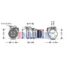 851025N AKS DASIS Компрессор, кондиционер