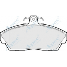 PAD1019 APEC Комплект тормозных колодок, дисковый тормоз