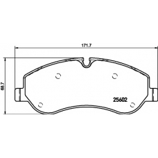 8DB 355 020-691 HELLA PAGID Комплект тормозных колодок, дисковый тормоз