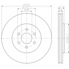 8DD 355 119-001 HELLA Тормозной диск