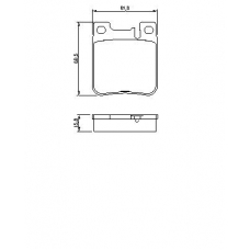 0 986 460 965 BOSCH Комплект тормозных колодок, дисковый тормоз