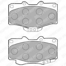 LP854 DELPHI Комплект тормозных колодок, дисковый тормоз