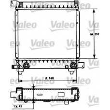 731171 VALEO Радиатор, охлаждение двигателя