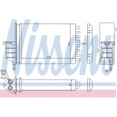 71450 NISSENS Теплообменник, отопление салона