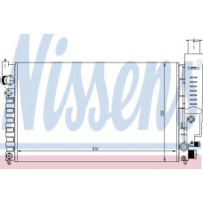 63613 NISSENS Радиатор, охлаждение двигателя