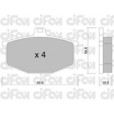 822-012-0 CIFAM Комплект тормозных колодок, дисковый тормоз
