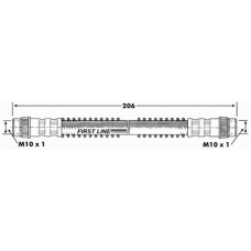 FBH6836 FIRST LINE Тормозной шланг