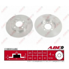 C3B001ABE ABE Тормозной диск