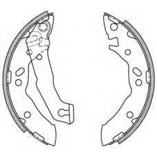 BSA2055.00 OPEN PARTS Комплект тормозных колодок